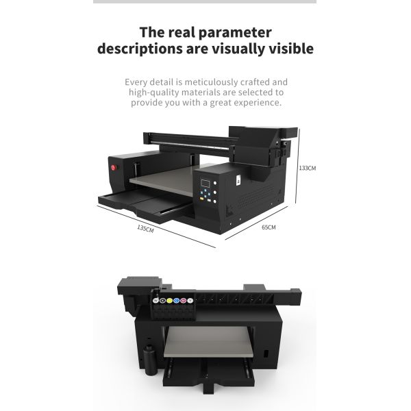 KECAI 6090 UV Flatbed Printer A1 Size Multi-Color UV Printer for Acrylic Glass Wood Phone Case Logo Printing