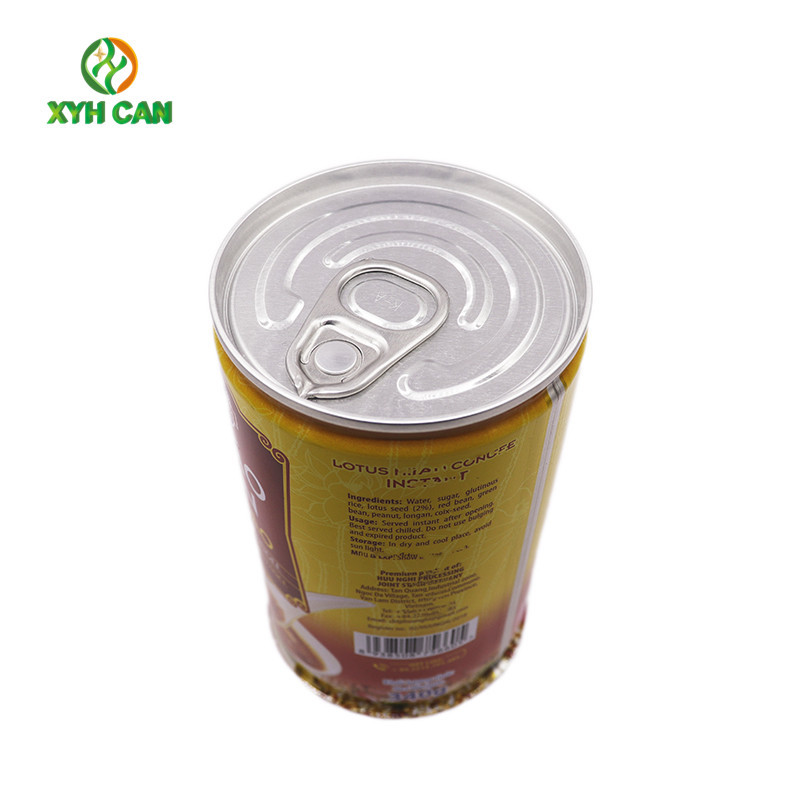 330ml PMS CMYK Printing Round Tin Can For Porridge / Soup