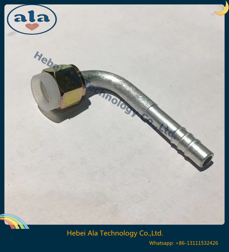 #6 #8 #10 #12 Al joint with iron cap 90 Degree Female O-Ring fitting O-Ring Female Thread 90 degree Hose connector