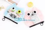 Export to Japan silicone pencil bag, neoprene customized logo pencil bag, zipper