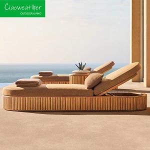 China Customized Color Sun Lounger for Outdoor Garden Furniture in Hotel Beach Luxury Terrace wholesale