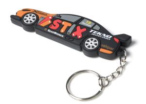China Custom 2D/3D Soft PVC Rubber Keychain With Extra Printed Logo wholesale