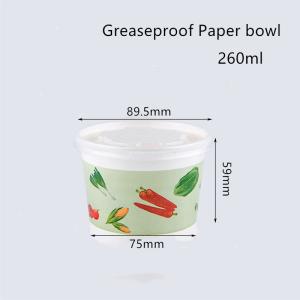 China Flexo Printing Greaseproof Disposable Paper Bowl For Soup wholesale
