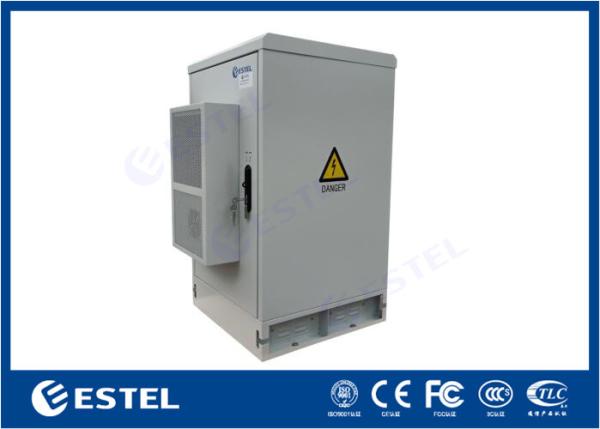 20U 19" Thermostatic Sandwich Outdoor Electrical Cabinet With Emerson Power