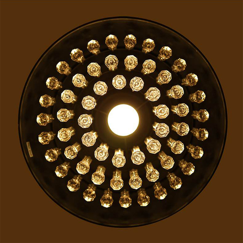 Crystal Half Ball Lights Lamps Retro Loft Light Bar Restaurant Living Room Cafe Pub Club Light(WH-VP-223)