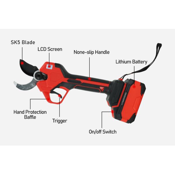 Big Power Professional Battery Lithium 45mm Electric Pruner Shear