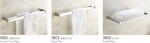 Modern Brass Chrome Plating Metal Bathroom Accessories Corner Towel Clothes Rack