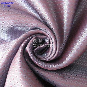 China F1152 garment lining 100% polyester taffeta jacquard dobby lining 64GSM 150CM on sale