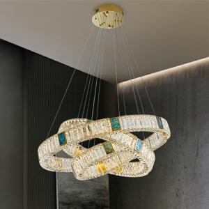 China Luxury Fancy Led Crystal Pendant Light For Home Hotel Decor wholesale