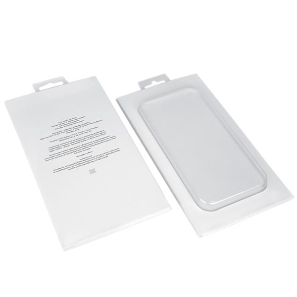 Personalized LOGO White Cell Phone Case Magnetic Flip Box Packaging With PVC