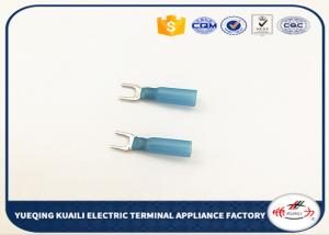 China Blue 16-14 AWG Heat Shrink fork terminal connectors Waterproof Terminals wholesale