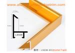 Brushed Aluminium Picture Frame Mouldings , Aluminium Picture Frame Extrusions