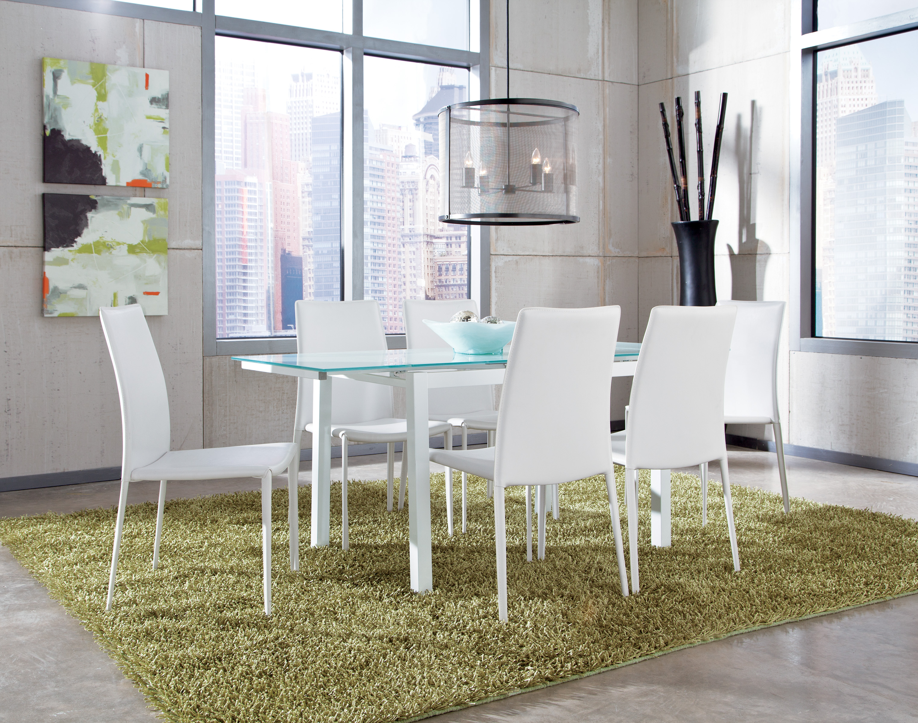 Glass Top Dining Table