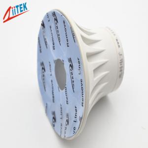 China blue 5.0 W/mK ultra soft Thermal Gap Filler TIF100-50-05E with Adhesive Coating Silicone Rubber sheet -50 to 200℃ wholesale