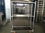 500KG Load Capacity danish flower trolley/nursery trolley/danish cart, cold zinc
