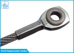 1x7 Stainless Steel Wire Rope Keyring Nylon Coated Cable Keychains