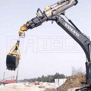 China Clamshell Grab Excavator Telescopic Arm Boom Convenient For Stereo Space Constructions wholesale