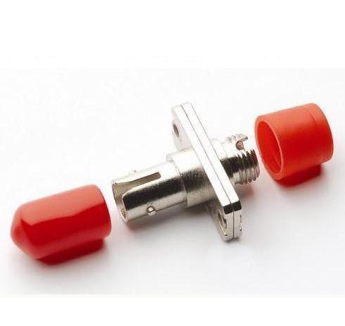 ISO9001:2008 Red Hat ST To FC Hybrid Fiber Optic Adaptors Rohs High Intensity