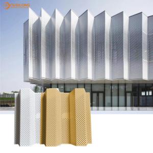 China Weather Resistance Corrugated Aluminum Wall Panels Architectural Metal Tiles For Commercial Building wholesale
