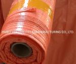 12 Prime *100 Prime Orange PE Tarpaulin Roll Double Sides Coating For Customer