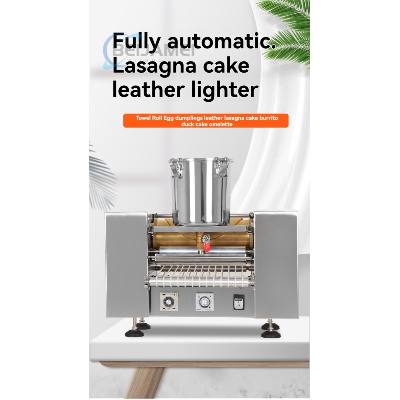 Multifunctional CommercialFully Automatic Thousand Layer Egg Skin Machine, Cake Skin Machine