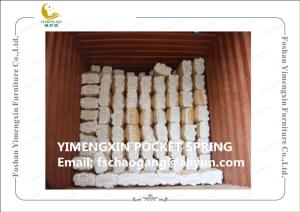 China Professional Pocket Upholstery Spring Units For Sofa Seat Compressed Packing wholesale