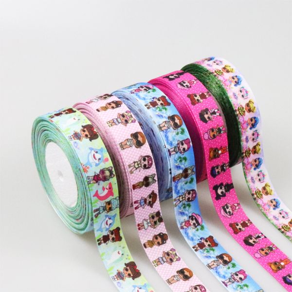 Wholesale high quality grosgrain printed ribbon with logo