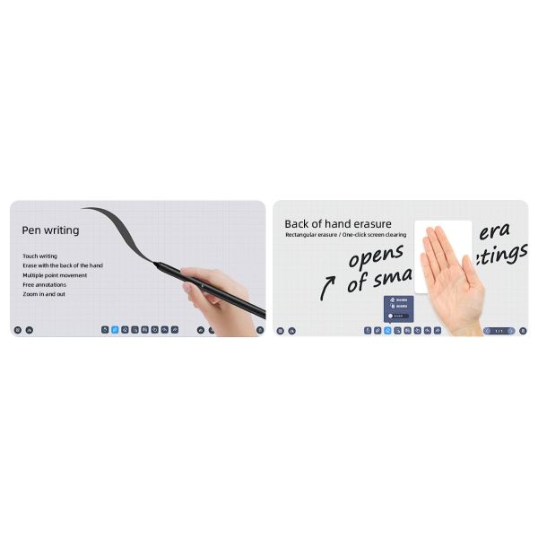 65" Android Touchscreen Interactive Whiteboard Smart Board 350 cd/m2 4K UHD Commercial Display