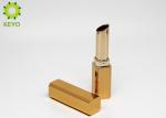 Customized Empty Lipstick Tube Container , Aluminum Metal Lip Balm Tubes