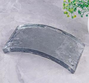 China 8x8x4 Clear Hot Fused Glass Tile Solid Crystal Fireproof Decorative Cast Architectural Glass Block wholesale