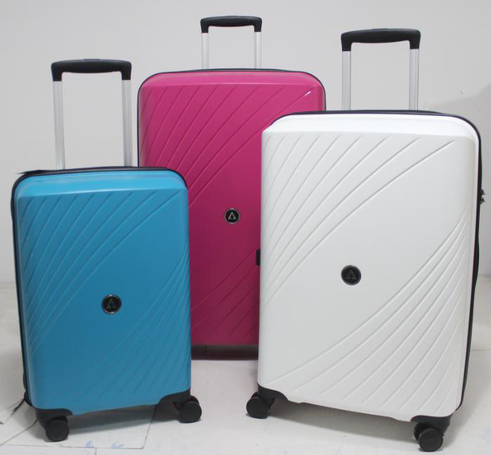 Anti Theft Zip ODM Silk Lining PP Trolley Luggage