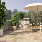 Outdoor PVC/WPC Wood Plastic Composite Decking Board with Long-lasting Wear