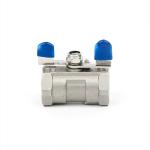 Stainless Steel Butterfly Type 1PC Ball Valve for Thread End Connection and Oil