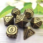 Antique Bronze Metal Dice Set Fifth Person Gaming Color Stray Earth Alloy Dice
