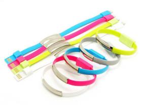 China Cheap Wristband Bangle Silicone Bracelet Micro USB Charger Data Cable for Phone wholesale