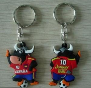 China Promotional 3D rubber custom soft pvc keychains with customer Logo wholesale