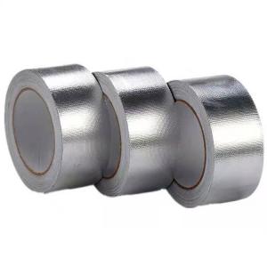 China Utility Grade Aluminum Tape Waterproof Flame Retardant HVAC Foil Fiberglass Fabric Tape wholesale