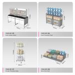 Modern Minimalist Promotion Cabinet Multifunctional Cosmetics Island Showcase