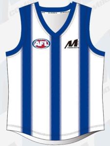 China Mens Custom AFL Aussie Rules Jersey For Football 48cm Waist 58cm Sleeve wholesale