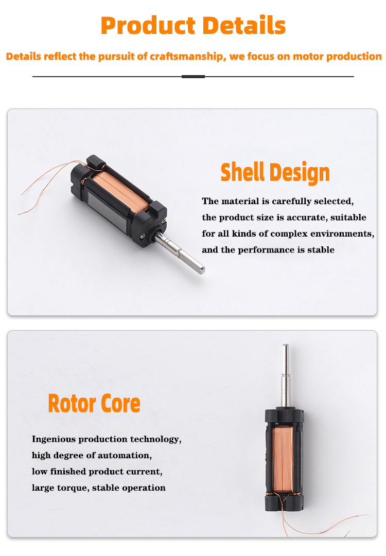 Faradyi Custom Manufacture Shell Design 12v 24v 15mm 4215 DC Brushless Motor For Massager