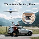 Uhf Long Range 2-3dBi Fm Radio Car TV Antenna Outdoor Indoor For Signal Booster