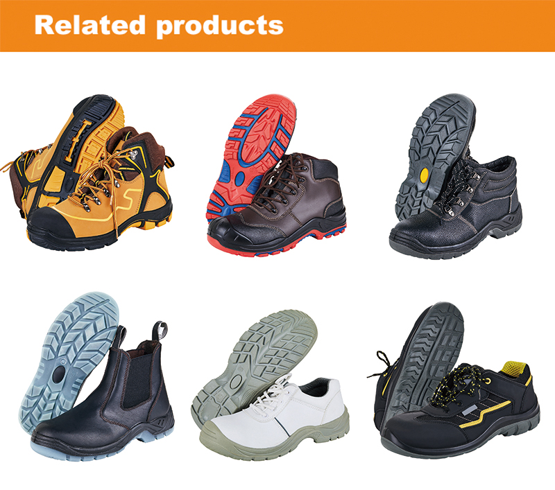 Split Leather PU Injection STEEL TOE Safety Shoes UC-385 for Workplace Protection