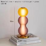 Designer Colored Pendant Lamps LED Stained Glass Pendant Light Bar Shop