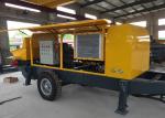 Ready Mix Peristaltic Concrete Pump , Electric Mini Concrete Pump Machine