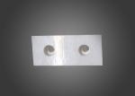 Two Holes Zirconia Ceramic Blade , Punch Parts High Performance Ceramics Plate