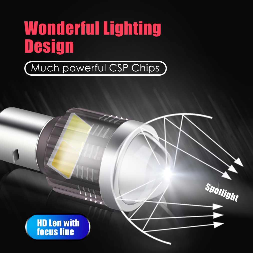 CSP 3000Lm LED Motorcycle Lights Waterproof H4 H6 Headlights