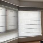 Customizable Woven Roman Shade Cordless Printed Blinds Windows Linen Shades