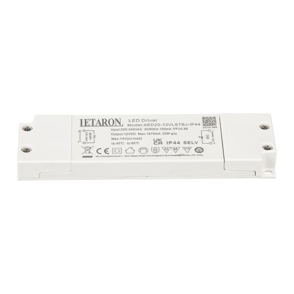 20W Slim Led Driver 12v 24v with TUV CE Certification 30000 Hours Lifetime