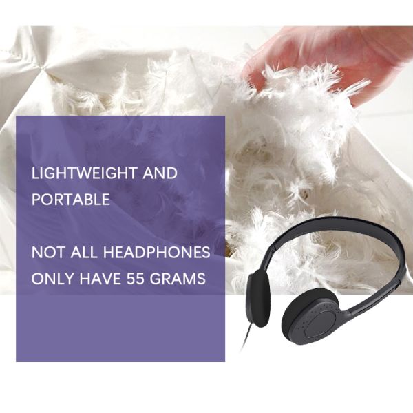 Custom Logo Wired Headphones Wired Earphones 3.5mm Plug with Flat Cable Headset Over-ear Form Factor