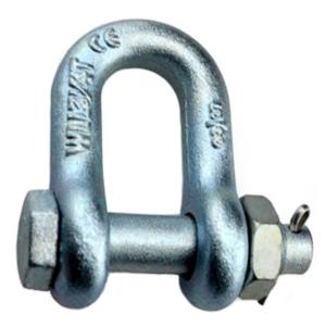 China Electric galvanized Screw Pin Anchor Shackle Drop Forged Bolt Type Chain Shackle 85T wholesale